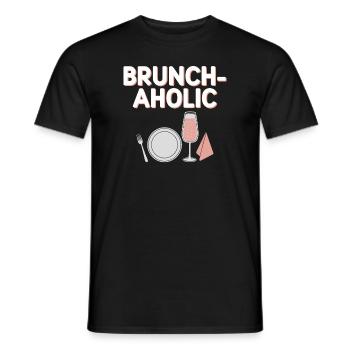 Brunch Culture Bottomless Mimosa Lovers - Men's T-Shirt - black - Front - AI Model Male 178 light (178cm)