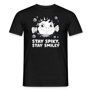 Kugelfisch-meereslebewesen-enthusiasten Quirky - Männer T-Shirt - Schwarz - Vorne - AI Model Male 178 light (178cm)