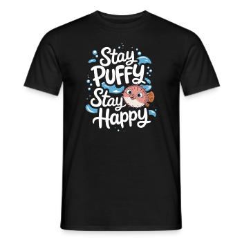 Kugelfisch-meereslebewesen-enthusiasten Quirky - Männer T-Shirt - Schwarz - Vorne - AI Model Male 178 light (178cm)