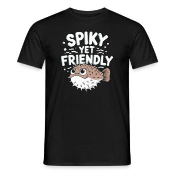 Kugelfisch-meereslebewesen-enthusiasten Quirky - Männer T-Shirt - Schwarz - Vorne - AI Model Male 178 light (178cm)
