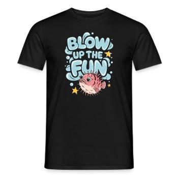 Kugelfisch-meereslebewesen-enthusiasten Quirky - Männer T-Shirt - Schwarz - Vorne - AI Model Male 178 light (178cm)
