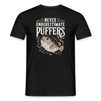 Kugelfisch-meereslebewesen-enthusiasten Quirky - Männer T-Shirt - Schwarz - Vorne - AI Model Male 178 light (178cm)