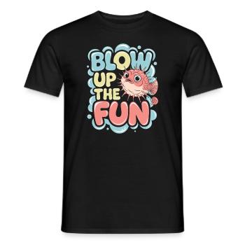 Kugelfisch-meereslebewesen-enthusiasten Quirky - Männer T-Shirt - Schwarz - Vorne - AI Model Male 178 light (178cm)