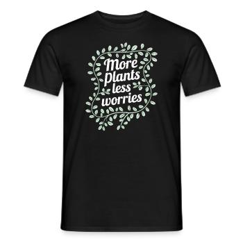 Collecteur de plantes pour les collectionneurs de plantes d’intérieur dans le - T-shirt homme - noir - Devant - AI Model Male 178 light (178cm)