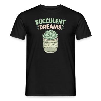 Collecteur de plantes pour les collectionneurs de plantes d’intérieur dans le - T-shirt homme - noir - Devant - AI Model Male 178 light (178cm)