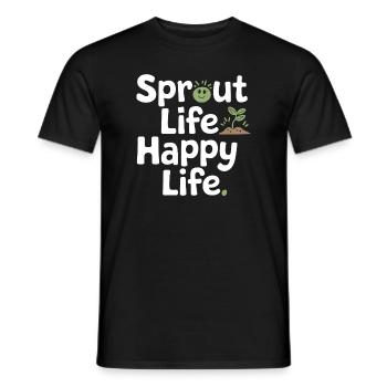 Collecteur de plantes pour les collectionneurs de plantes d’intérieur dans le - T-shirt homme - noir - Devant - AI Model Male 178 light (178cm)