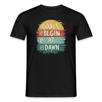 Morning Routine, Wellness Habits, More Productive - Men's T-Shirt - black - Front - AI Model Male 178 light (178cm)
