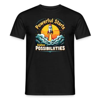 Morning Routine, Wellness Habits, More Productive - Men's T-Shirt - black - Front - AI Model Male 178 light (178cm)