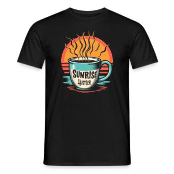Morning Routine, Wellness Habits, More Productive - Men's T-Shirt - black - Front - AI Model Male 178 light (178cm)