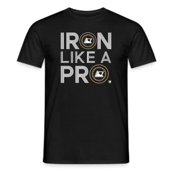 Repassage extrême Compétitif Drôle - T-shirt homme - noir - Devant - AI Model Male 178 light (178cm)
