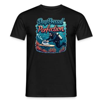 Repassage extrême Compétitif Drôle - T-shirt homme - noir - Devant - AI Model Male 178 light (178cm)
