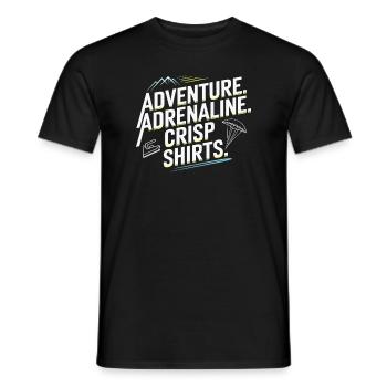 Repassage extrême Compétitif Drôle - T-shirt homme - noir - Devant - AI Model Male 178 light (178cm)