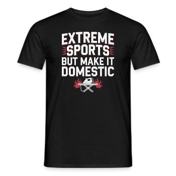 Repassage extrême Compétitif Drôle - T-shirt homme - noir - Devant - AI Model Male 178 light (178cm)
