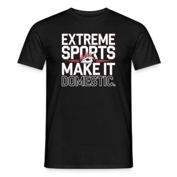 Repassage extrême Compétitif Drôle - T-shirt homme - noir - Devant - AI Model Male 178 light (178cm)