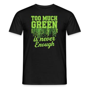 Plant Collector for Houseplant Collectors in the - Men's T-Shirt - black - Front - AI Model Male 178 light (178cm)
