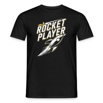 Spieler Mit Weltraumthemen Cosmic Gaming Sci-fi - Männer T-Shirt - Schwarz - Vorne - AI Model Male 178 light (178cm)