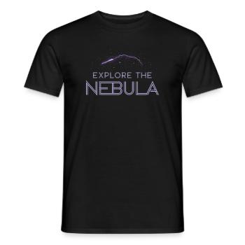 Spieler Mit Weltraumthemen Cosmic Gaming Sci-fi - Männer T-Shirt - Schwarz - Vorne - AI Model Male 178 light (178cm)
