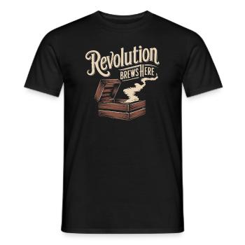 Boston Tea 1773 American Revolution Historic - Men's T-Shirt - black - Front - AI Model Male 178 light (178cm)