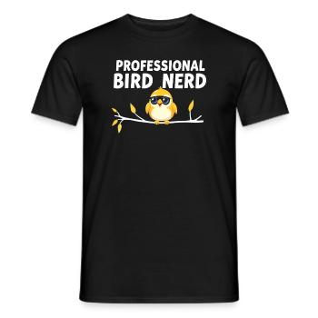 Birdwatcher Ornithology Vavian Enthusiast - Men's T-Shirt - black - Front - AI Model Male 178 light (178cm)