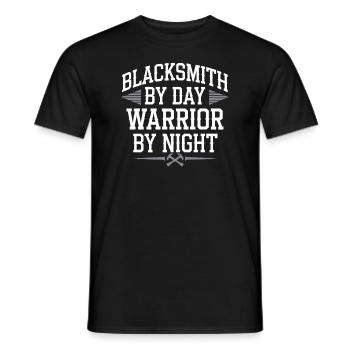 Forge Viking Guerrier Forge nordique Travail du métal - T-shirt homme - noir - Devant - AI Model Male 178 light (178cm)
