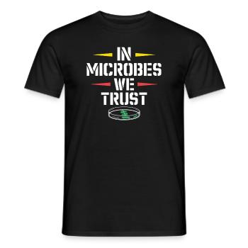 Passionné de microscope Technicien de laboratoire Science - T-shirt homme - noir - Devant - AI Model Male 178 light (178cm)