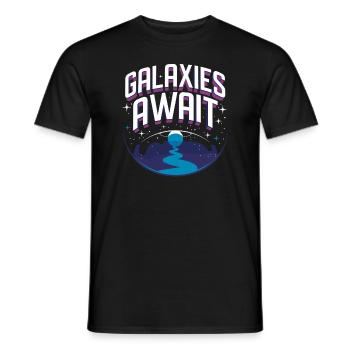 Astrobiologie Exploration spatiale Extraterrestre - T-shirt homme - noir - Devant - AI Model Male 178 light (178cm)