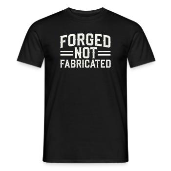 Blacksmithing Viking Warrior Norse Forge Metalwork - Männer T-Shirt - Schwarz - Vorne - AI Model Male 178 light (178cm)
