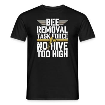 Bienenentfernungsspezialist Live Swarm Rescue - Männer T-Shirt - Schwarz - Vorne - AI Model Male 178 light (178cm)