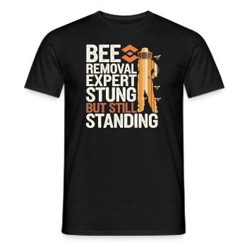 Bienenentfernungsspezialist Live Swarm Rescue - Männer T-Shirt - Schwarz - Vorne - AI Model Male 178 light (178cm)