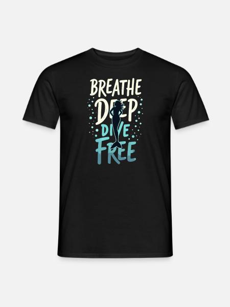 Mermaid Underwater Performer Mermaid - Men's T-Shirt - black