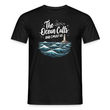 Mermaid Underwater Performer Mermaid - Men's T-Shirt - black - Front - AI Model Male 178 light (178cm)