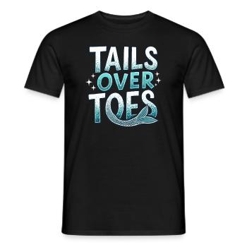 Mermaid Underwater Performer Mermaid - Men's T-Shirt - black - Front - AI Model Male 178 light (178cm)