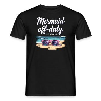 Mermaid Underwater Performer Mermaid - Men's T-Shirt - black - Front - AI Model Male 178 light (178cm)