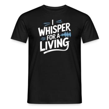 Asmr Creator Sensorische Entspannung Beruhigender - Männer T-Shirt - Schwarz - Vorne - AI Model Male 178 light (178cm)