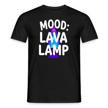 Lava Lamp Retro Aesthetic Psychedelic - Men's T-Shirt - black - Front - AI Model Male 178 light (178cm)