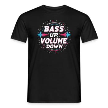 Music Produzent 808 Bass Hip-hop Beatmaker - Männer T-Shirt - Schwarz - Vorne - AI Model Male 178 light (178cm)