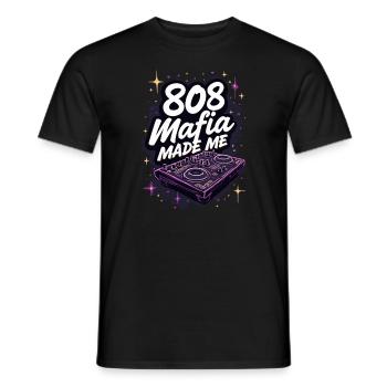 Music Produzent 808 Bass Hip-hop Beatmaker - Männer T-Shirt - Schwarz - Vorne - AI Model Male 178 light (178cm)