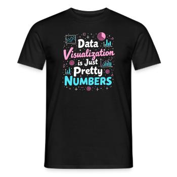Data Analyst Big Data Specialist Business - Men's T-Shirt - black - Front - AI Model Male 178 light (178cm)