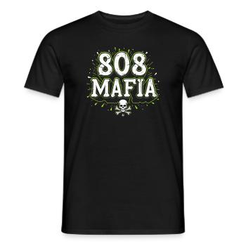 Music Produzent 808 Bass Hip-hop Beatmaker - Männer T-Shirt - Schwarz - Vorne - AI Model Male 178 light (178cm)