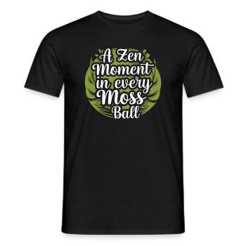 Kokedama Moss Ball Plantes Jardinage Japonais - T-shirt homme - noir - Devant - AI Model Male 178 light (178cm)