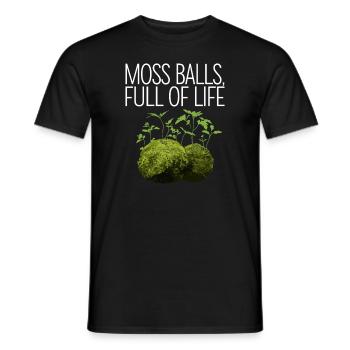 Kokedama Moss Ball Plantes Jardinage Japonais - T-shirt homme - noir - Devant - AI Model Male 178 light (178cm)