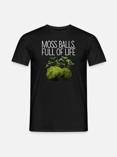 Kokedama Moss Ball Plants Japanese Gardening - Men's T-Shirt - black