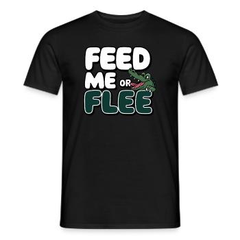 Alligator Crocodile Reptile Enthusiast Swamp - Men's T-Shirt - black - Front - AI Model Male 178 light (178cm)