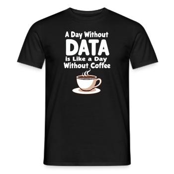 Data Analyst Big Data Specialist Business - Men's T-Shirt - black - Front - AI Model Male 178 light (178cm)