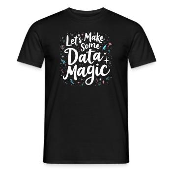 Data Analyst Big Data Specialist Business - Men's T-Shirt - black - Front - AI Model Male 178 light (178cm)