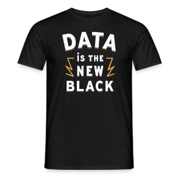 Data Analyst Big Data Specialist Business - Men's T-Shirt - black - Front - AI Model Male 178 light (178cm)