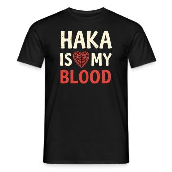 Haka Dance Maori Warrior Ritual New Zealand - Men's T-Shirt - black - Front - AI Model Male 178 light (178cm)