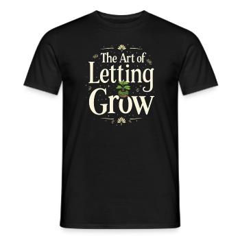 Kokedama Moss Ball Plantes Jardinage Japonais - T-shirt homme - noir - Devant - AI Model Male 178 light (178cm)