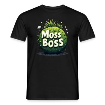 Kokedama Moss Ball Plantes Jardinage Japonais - T-shirt homme - noir - Devant - AI Model Male 178 light (178cm)