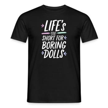 Gruseliger Puppenkollektor - Männer T-Shirt - Schwarz - Vorne - AI Model Male 178 light (178cm)